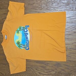 Vintage Disney Cruise Line Castaway Cay Orange T-Shirt Medium